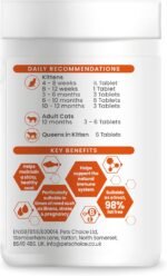 Vetzyme Conditioning Tablets for Cats and Kittens (300 Tablets) - Promotes Health and Vitality, Supporting a Healthy Immune System - Image 3