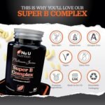 Super Vitamin B Complex - High Absorption Methylated B Vitamins with VIT C - 90 Timed Release Vegan Tablets - 3 Month Supply - B1, B2, B3, B5, B6, B8, B9 & B12 - Made in The UK - Nu U Nutrition - Image 4