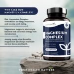 Magnesium Supplements 5-in-1 Complex 1146mg - 240 Vegan High Strength Capsules - 400mg Elemental Magnesium - Bis Glycinate, Citrate, Malate, Oxide, Ascorbate - Muscle Support & Sleep Aid - Nutravita - Image 3