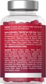Multivitamin Gummies for Adults | 120 Count | Strawberry Flavoured | 14 Key A-Z Nutrients | with Vitamin A, B12, C, D, and Zinc | Vegan | by Horbaach - Image 5