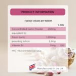 Healthspan Garlic 1,200mg (120 Tablets) | Supports Heart Health & The Respiratory System | Maintains Normal Cholesterol Levels | Added Vitamin B1 | Odour-Controlled & Easy to Swallow | Vegetarian - Image 5