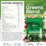 Premium Greens Powder | 300g - 32 Active Ingredients - 60 Servings - Ashwagandha KSM-66®, Matcha, Digestive Enzymes, Probiotics and Electrolytes - Unflavoured, Unsweetened, Vegan - Nu U Nutrition - Image 3