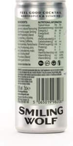 Smiling Wolf Feel Good Alcohol Alternative Ready to Drink G&T 8x250ml | Alcohol Free Cocktail | Mood Enhancing Natural Nootropics & Vitamins - Image 6