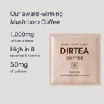 DIRTEA Coffee Sachets (14 x 2.5g) - 1,000mg Organic Lion's Mane, Vitamin B Complex, Arabica Beans with B6, B12 & Folic Acid - Image 3