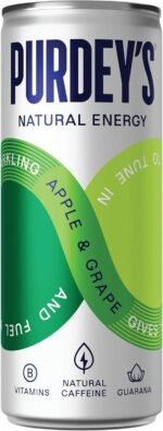 Purdey's Natural Energy Apple & Grape 250ml Can (Pack of 4) - Image 4
