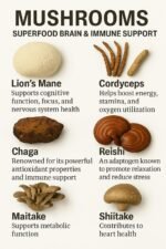 Organic Mushroom Complex Capsules – Lion’s Mane, Chaga, Cordyceps, Reishi, Maitake & Shiitake – Superfood Brain & Immune Support – Adaptogenic UK Blend – Vegan & Gluten Free Capsules! - Image 5