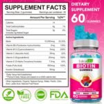 Biotin Hair Growth Supplement 10,000 mcg-Chewable Biotin Gummies for Skin, Hair & Nails-Hair Vitamins for Growth and Hair Loss with Coconut Oil, Vitamin B6, C, & E - Image 4
