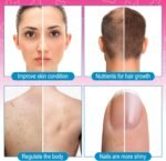 Biotin Hair Growth Supplement 10,000 mcg-Chewable Biotin Gummies for Skin, Hair & Nails-Hair Vitamins for Growth and Hair Loss with Coconut Oil, Vitamin B6, C, & E - Image 6