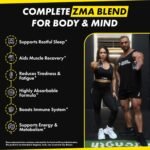Ultra ZMA Magnesium Bisglycinate Supplement with Zinc & Vitamin B6 (90 Vegan Caps) - High Absorption ZMA Capsules for Men & Women | Supports Sleep, Muscle Recovery, Energy, Immune Health - Image 3