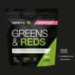 Genetic Supplements Super Greens Powder - 32 Superfoods Powder, Vitamin & Mineral Formula, Vegan Friendly, Strawberry & Kiwi, 33 Servings, 500g - Image 5