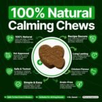 Dr Senst Dog Calming Tablets That Work To Calm Pet Anxiety, Stress, Fear, Separation, Barking, Hyperactivity, Reactivity, Aggression, Fireworks Natural Calming Treats For Dogs & Puppy | 120 Hemp Chews - Image 3