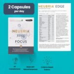 NEUBRIA Edge Focus Supplement – Multivitamin for Adults with Bacopa Monnieri, Ashwagandha, Rhodiola, Ginkgo Biloba, Sage, Blueberry & Rosemary – Potent Cognitive Formula – 30 Capsules - Image 4