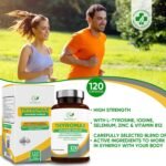 ThyroMax - Thyroid Support Supplement - 120 Vegan Capsules - 17 Active Ingredients Including Iodine, L-Tyrosine, Ashwagandha, B12 and Zinc - Energy & Focus Formula -UK Made, 2 Month's Supply - Image 3