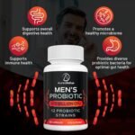 Probiotic for Men, 500 Billion CFU 12 Strains, Men's Probiotic with Cranberry, Turmeric, Goji Berry, Probiotics for Gut & Digestive Health, Gluten and Dairy Free, 60 Capsules (60 Count (Pack of 1)) - Image 4