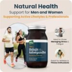 Ayurvedic Shilajit 1000mg & Organic Ashwagandha - 90 High Strength Caps, Fulvic Acid, Mineral Rich Supplement, Stress & Energy Support, Adaptogen, Vegan, GMO-Free, Made in UK by Nature Provides - Image 4