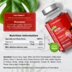 Iron Gummies for Kids with Vitamin C | 60 Count (2 Months Supply) | Cherry Flavoured Tablet Alternative for Kids 4+ | 7mg of Iron with 20mg of Vitamin C for Absorption | Energy Support | by Horbaach - Image 4