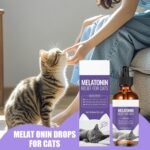 Cat Sleep Aid - 60ML Natural Calming Drops, Relaxation Solution for Cats and Kittens, Stress Relief for Travel Nighttime Rest, Pet Health Supplement, Home or Vet Care 1.65x4.8inches - Image 5