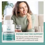 Vinco Nattokinase 120 Capsules - 4000 FU - 200mg - High Strength Japanese Natto - Supports Heart Health & Circulation - Non-GMO & Gluten Free - Made in The UK - Image 3