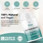 Vinco Nattokinase 120 Capsules - 4000 FU - 200mg - High Strength Japanese Natto - Supports Heart Health & Circulation - Non-GMO & Gluten Free - Made in The UK - Image 4