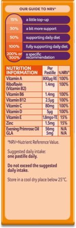 Bassetts Vitamins 12-18 Years Evening Primrose Oil Orange & Passion Fruit Flavour Multivitamins 30 Gummies - Image 5