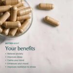 Better Night Sleep Supplement for Women | with Magnesium, Ashwagandha & Lemon Balm | All-in-one Blend of Adaptogens & Vitamins to Calm The Nervous System, Balance Mood & Improve Sleep | 60 Capsules - Image 3