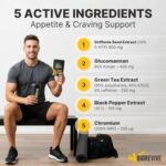 BioRevive Crave Crusher – Appetite Suppressant with 5-HTP, Glucomannan, Green Tea, Chromium & Black Pepper for Craving Control, Metabolism Support & Weight Management - Image 4
