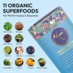 Matcha with Organic Vegan Protein Powder & Greens Super Foods Blend (30 Servings) 11 Plant-Based Organic Ingredients with Spirulina, Pea, Cacao, Flaxseed, Lucuma, Turmeric, Mushrooms by VeganIsUs - Image 3