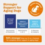 Zesty Paws 9 in 1 Multivitamins for Senior Dogs | Supports Joints, Skin, Eyes, Brain Function, Immune System, Urinary Tract, Heart & Gut Health| Vitamin A, B & C, Folic Acid, Biotin | 90 Chews - Image 3