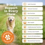 Zesty Paws 9 in 1 Multivitamins for Senior Dogs | Supports Joints, Skin, Eyes, Brain Function, Immune System, Urinary Tract, Heart & Gut Health| Vitamin A, B & C, Folic Acid, Biotin | 90 Chews - Image 4