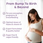 Purolabs Pregnancy Complex | Pregnancy Vitamins for Women with Folic Acid & Vitamin D | Prenatal Multivitamin for Pregnancy, Conception and Breastfeeding | 60 Vegan Capsules | Made in The UK - Image 4