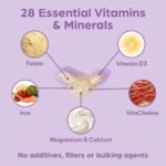 Purolabs Pregnancy Complex | Pregnancy Vitamins for Women with Folic Acid & Vitamin D | Prenatal Multivitamin for Pregnancy, Conception and Breastfeeding | 60 Vegan Capsules | Made in The UK - Image 6