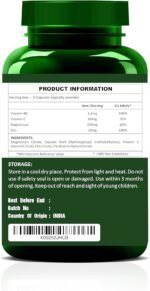 Herbal Magic Magnesium with Vitamin C, B6 & Zinc (90 Capsules) – Vegan Food Supplement for Immunity, Muscle Function & Energy Support - Image 3