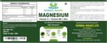Herbal Magic Magnesium with Vitamin C, B6 & Zinc (90 Capsules) – Vegan Food Supplement for Immunity, Muscle Function & Energy Support - Image 5