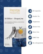 Pro-Ven Probiotics ShapeLine | Supports a 'shapelier You' | As seen in Daily Mail | 50 Billion CFU | Gut Health Supplement | 30 Capsules - Image 3