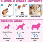 Collagen for Dogs – Herbal Liquid Supplement with Echinacea, Honeysuckle & Apple Cider Vinegar | Supports Normal Immune Function, Skin & Coat Condition, and Digestive Balance | 60ml - Image 8
