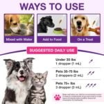 Melatonin for Dogs & Cats - Liquid Sleep Aid - Regulates Sleep, Reduces Anxiety & Stress from Fireworks, Travel, Separation, Dog Anxiety Relief - Natural Calming Supplement - 60mL Bacon Flavoured - Image 5