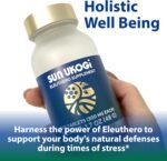Sun Chlorella Sun Ukogi Eleuthero Root 200 mg - Natural Adaptogen Well Being & Endurance Supplement - Non-GMO - 240 Tablets, 8g - Image 6