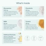 Bettervits Glucosamine Complex with MSM, Turmeric & Vitamin C | Glucosamine and Chondroitin High Strength | Joint Care Supplements for Men & Women | Supports Mobility & Flexibility - 90 Tablets - Image 4