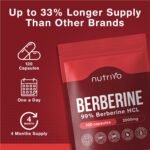 Berberine 2000mg (200mg 10:1 Extract) | 120 Capsules - 4 Month Supply | Metabolism, Blood Sugar & Weight Support | No Fillers or Binders | 3rd Party Tested | Made in UK - Image 4