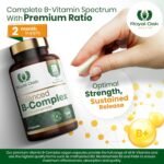 Methylated Vitamin B Complex with Nicotinamide - High Strength Sustained Release Complete Spectrum B Vitamins for Men & Women, B1, B2, B3, B5, B6, B7, B12, Inositol & Folic Acid - Image 5