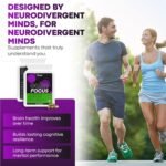 Calm Focus Supplement for Adults - Brain Supplements for Enhanced Focus & Cognitive Support | Brain Booster & Mood Supplement | 60 Caffeine-Free Capsules - Image 7