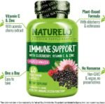 NATURELO Immune Support – Vitamin C, Elderberry, Zinc – Best Natural Vitamin C Boost with Antioxidant, Herbal & Mineral Defense - 60 Vegan Capsules | 2 Month Supply - Image 5