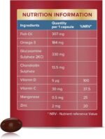 Seven Seas JointCare Essential, with Omega-3, Glucosamine, Chondroitin, Vitamins C and D, Manganese and Zinc, Food Supplements, 60-Day Pack - Image 3