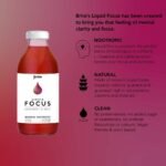 Brite Liquid Focus Natural Nootropic Drink for Mental Performance, Pack of 12 x 330 ml (Raspberry and Mint) - Image 3