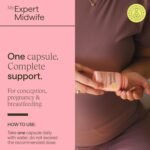 My Expert Midwife All in One Pre-Conception & Pregnancy Women's Vegan Supplements, 12 Essential Prenatal Vitamins & Minerals, 60 Capsules, 2 Months Supply - Image 3