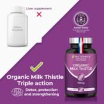 Organic Milk Thistle - Pure Seed Powder Excipient Free - Triple Action Liver Supplement: Detoxify, Protect & Strengthen - 120 Vegan Capsules - High Strengh - French Expertise - Nutrimea - Image 4