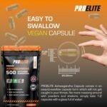 Ashwagandha 120 Capsules Vegan Ashwagandha Root Powder Capsule 10% Withanolides 500mg High Strength 10,000mg Extract 20:1 | Stress Relief, Energy, Strength & Endurance by PRO-Elite - Image 8