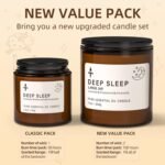TRINIDa 2 Wicks Sleep Large Candle Gift Set, Candles Long Burning up to 100 Hours (14.2OZ), Scented Candles for Anxiety Relief & Perfect Sleep, Lavender Promotes Sleep, Chamomile Relieves Stress - Image 3