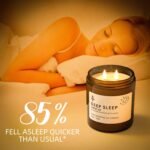 TRINIDa 2 Wicks Sleep Large Candle Gift Set, Candles Long Burning up to 100 Hours (14.2OZ), Scented Candles for Anxiety Relief & Perfect Sleep, Lavender Promotes Sleep, Chamomile Relieves Stress - Image 5