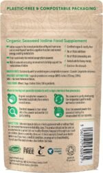 Organic Seaweed Iodine Supplement – Together Health – from Organic Seaweed – Natural Source of Iodine – Vegan Friendly – Made in The UK – 30 Vegecaps - Image 3